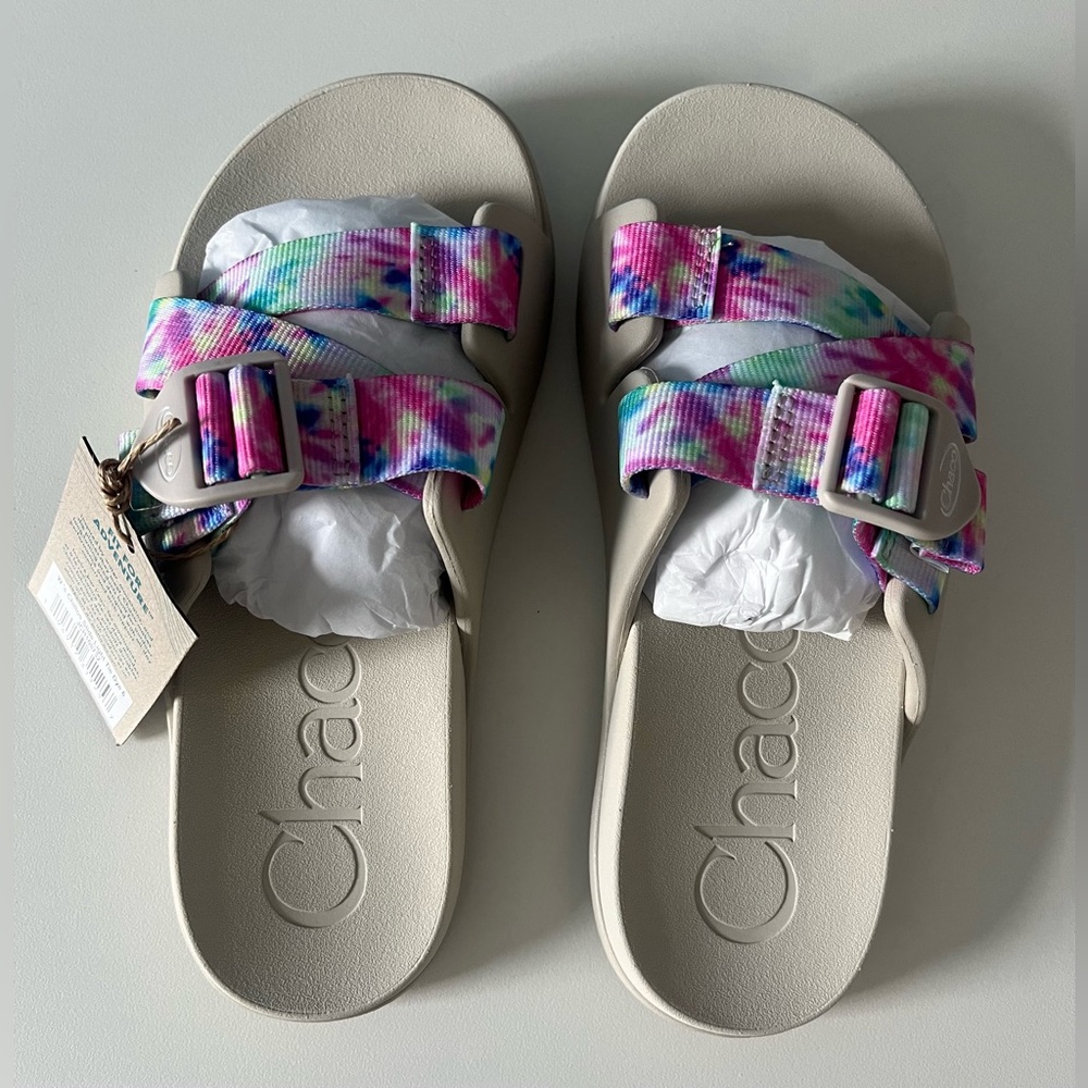 Chaco Chillos Slide Sandals Tie Dye | NWT Women’s Size 6M